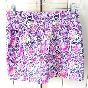⛳ SOLD L.L. Bean Floral Pink Active wear Skort sz xs